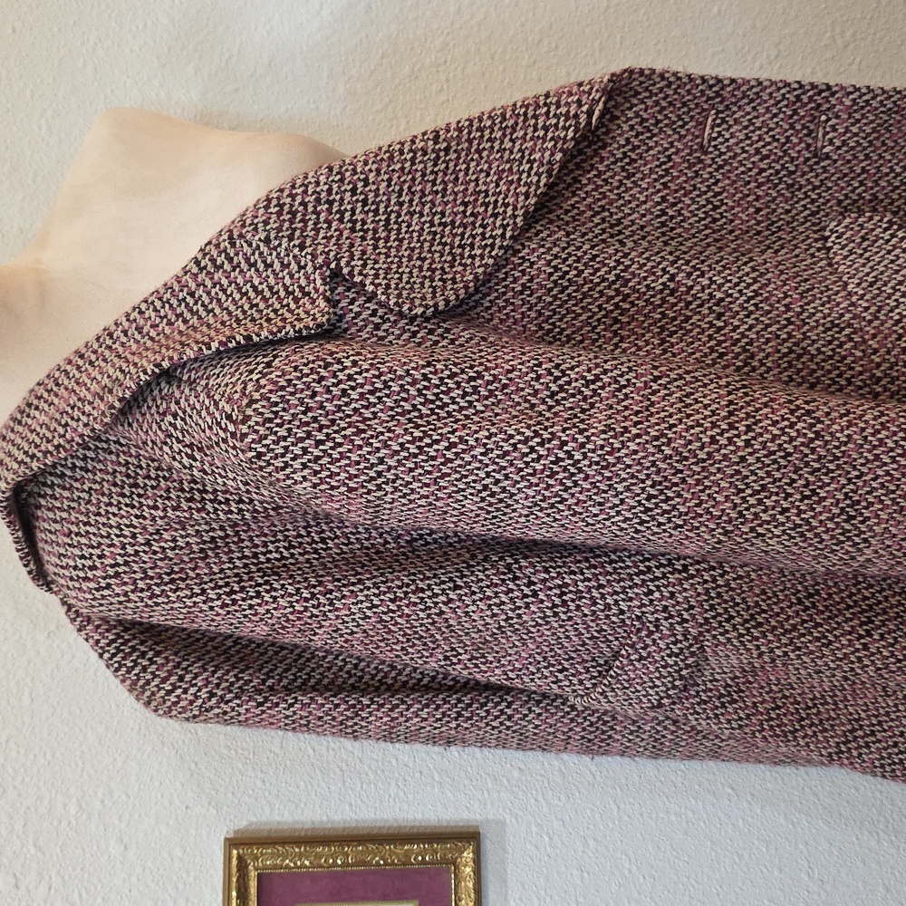 Preston & York Women's Tweed Coat Blazer Sz 10 - Picture 9 of 14